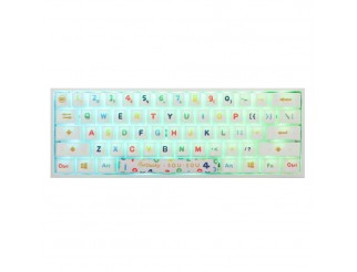 Геймърска механична клавиатура Ducky x SOU SOU One 2 Mini White RGB, Cherry MX Silver