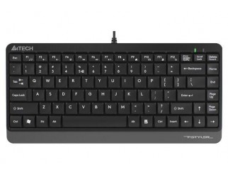 Мини клавиатура A4tech FK11, Жична, USB, hot keys 12, кабел 1,5 m, Черена