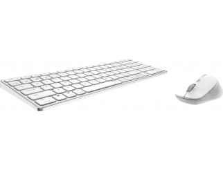 Комплект клавиатура и мишка RAPOO 9700M, Multi mode, Bluetooth, 2.4Ghz, Безжичен, Бял