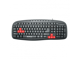 Мултимедийна клавиатура DeTech DE6090, USB, Черен 