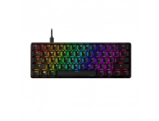 Геймърскa механична клавиатура HyperX Alloy Origins 60, HyperX червени суичове, Черен