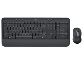 Kомплект безжични клавиатура с мишка Logitech MK650, Черен