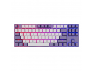 Геймърскa механична клавиатура Dark Project KD87A Violet - G3MS Sapphire Switches, RGB, PBT Keycaps