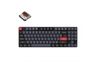 Геймърска Механична клавиатура Keychron K13 Pro TKL Low Profile Gatheron Brown Switch - RGB Backlight, Aluminium Frame