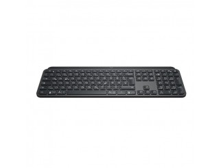 Безжична клавиатура Logitech MX Keys, Bluetooth, USB-C, С подложка за ръце, Graphite