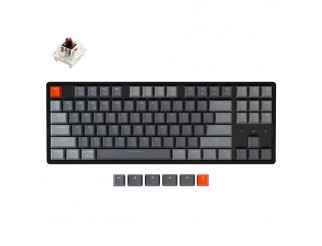 Геймърска Механична клавиатура Keychron K8 Aluminum Hot-Swappable TKL Gateron Optical Brown Switch RGB LED ABS