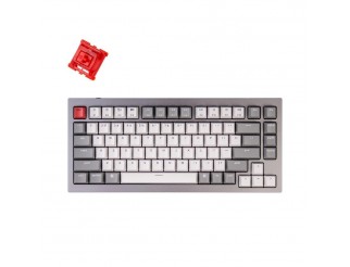 Геймърска Механична клавиатура Keychron Q1 Silver Grey QMK TKL Gateron G Pro Red Switch RGB LED ABS