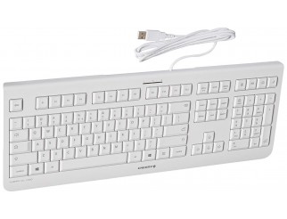 Стандартна клавиатура CHERRY KC 1000 Бял Жично USB