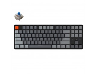 Геймърска Механична клавиатура Keychron K8 Aluminum TKL Gateron Blue Switch RGB LED Gateron Blue Switch ABS