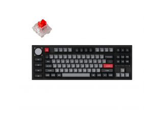 Геймърска Механична клавиатура Keychron Q3 Pro Carbon Black TKL K Pro Red Switch RGB LED PBT