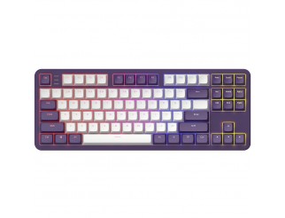 Геймърскa механична клавиатура Dark Project ALU87A Violet RGB - TKL