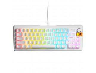 Геймърска механична клавиатура Glorious GMMK 3 HE 65% White - Fox HE Switches