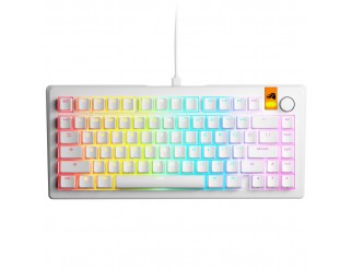 Геймърска механична клавиатура Glorious GMMK 3 HE 75% White - Fox HE Switches