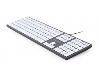 Клавиатура GEMBIRD KB-MCH-02-BKW, Chocolate Keyboard, black body, white keys