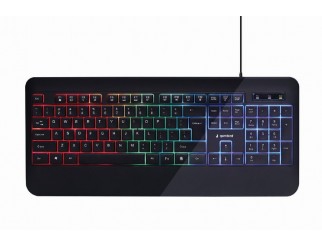 Клавиатура GEMBIRD KB-UML-03 Slim \"Rainbow\" backlight multimedia keyboard, black