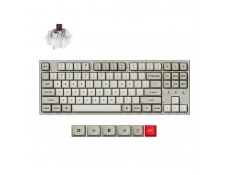 Геймърска Механична клавиатура Keychron C1 Pro 8K QMK - Super Brown Switch