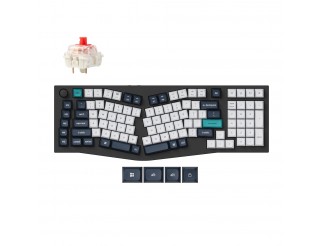 Механична клавиатура Keychron Q13 Max Carbon Black - Wireless, Jupiter Red