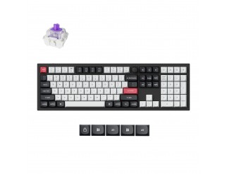 Безжична механичка клавиатура Keychron Q6 HE QMK Gateron Double-Rail Magnetic Switch - Carbon Black