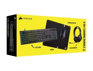 CORSAIR Геймърски бъндъл 4 в 1 - K55 CORE / HARPOON RGB PRO / HS35 Surround v2 / MM100