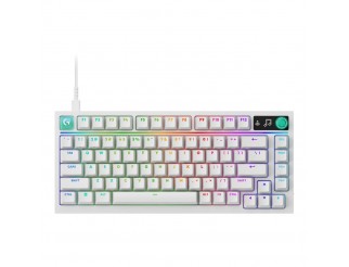Геймърска механична клавиатура Logitech G316 X 75 - Hot-Swappable Tactile Switch - Бял