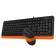 Комплект клавиатура и мишка A4TECH F1010, с кабел, USB, Оранжев