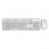 Клавиатура DELL KM636 Wireless Keyboard and Mouse бял, Designed with sleek lines, a compact size and chiclet keys.