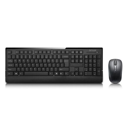 Комплект DELUX DLK-6010G безжична клавиатура + мишка 107GX - keyboard.bg