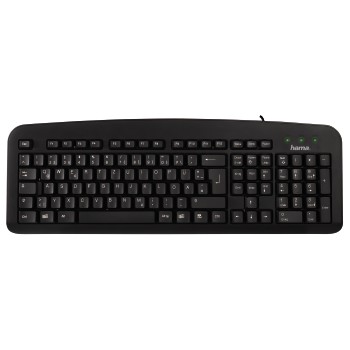 Клавиатура HAMA Стандартна клавиатура К212 черна, USB, ХАМА - keyboard.bg